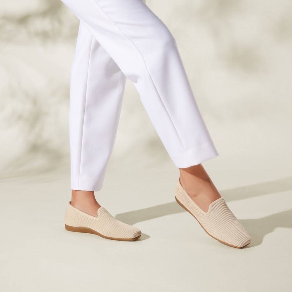 VIVAIA Samantha Walker Water‎ Repellent Square Toe Loafers Almond EU/39.5 US/8.5